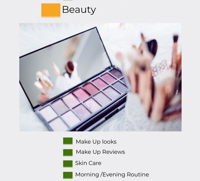 example of niches beauty blog