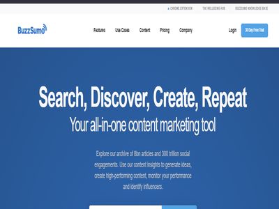 Buzzsumo content marketing tool for seo checker